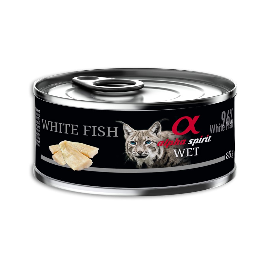 Alpha Spirit pescado blanco lata para gatos, , large image number null